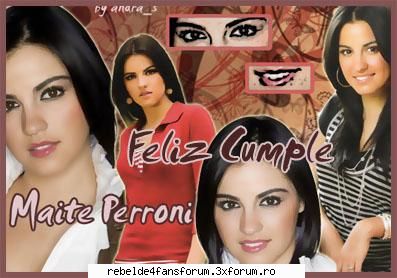 feliz cumple mayte hoy, martie ziua lui may. feliz cumple mayte ... todos quieremos por que heres,