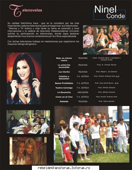 ninel conde(alma rey) - dienux - Rebelde